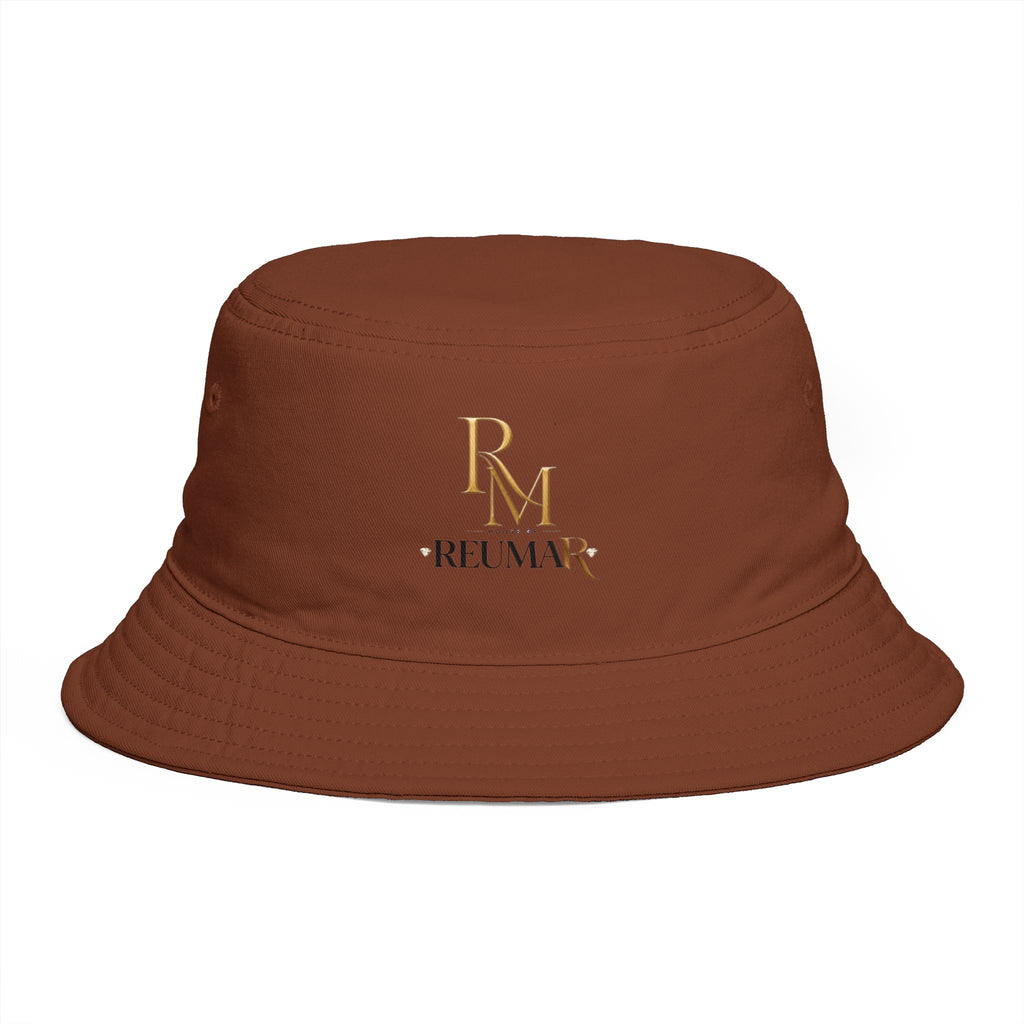 Bucket Hat — RM Reimay Gold Monogram Embroidered Logo