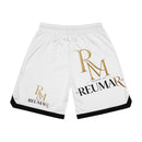 Reumar Gold Logo Basketball Shorts
