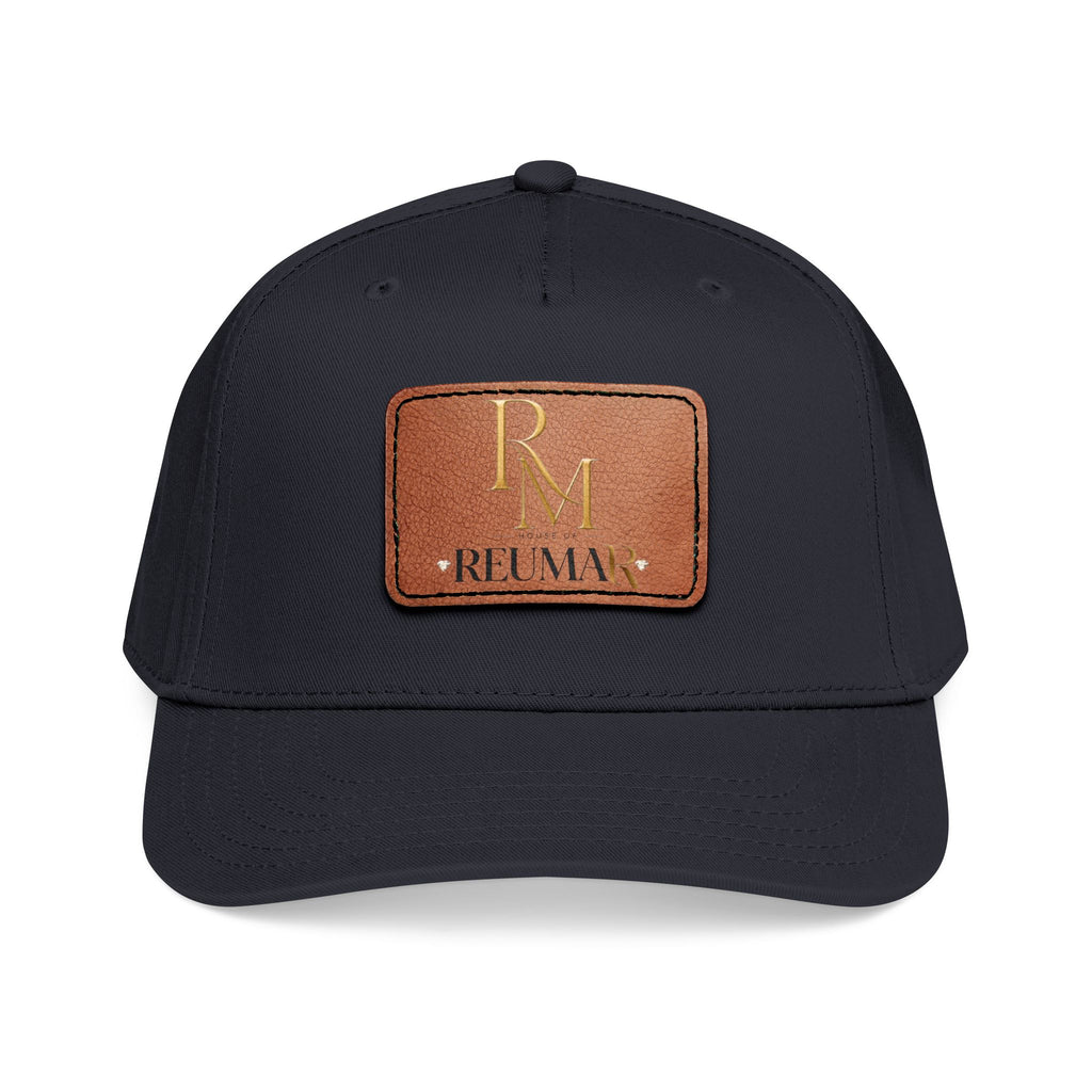 Leather Patch Baseball Cap - Monogram RM Reumay