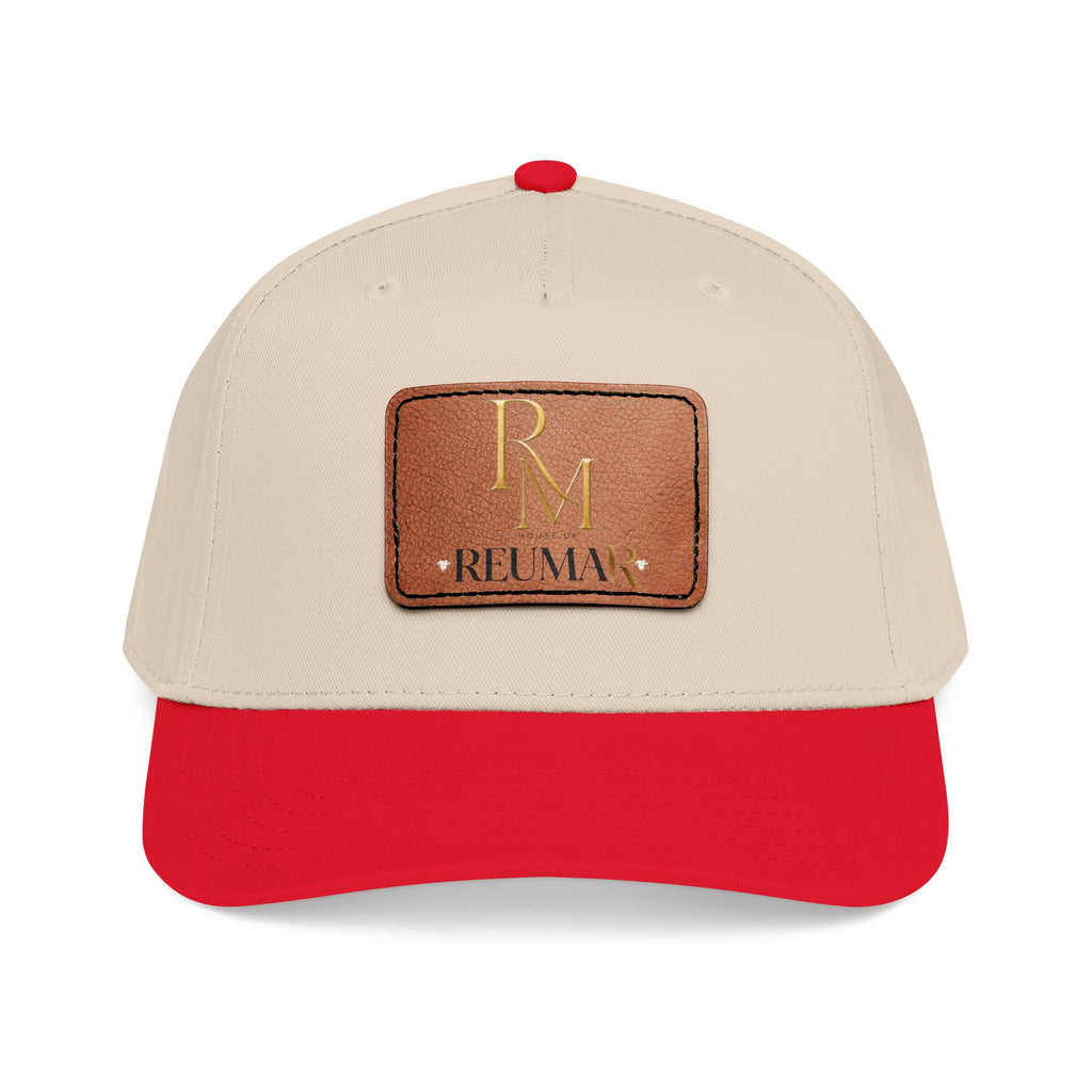 Leather Patch Baseball Cap - Monogram RM Reumay
