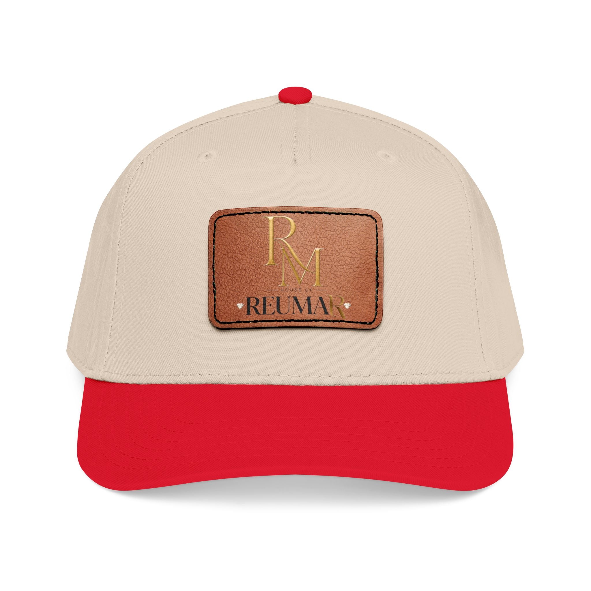 Leather Patch Baseball Cap - Monogram RM Reumay