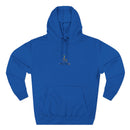 Minimalist Gold Monogram Hoodie — 'RM' Chest Logo Fleece Pullover