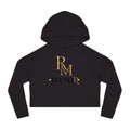 House of Reumar Cropped Hoodie — Women's Gold Monogram Logo Sweatshirt