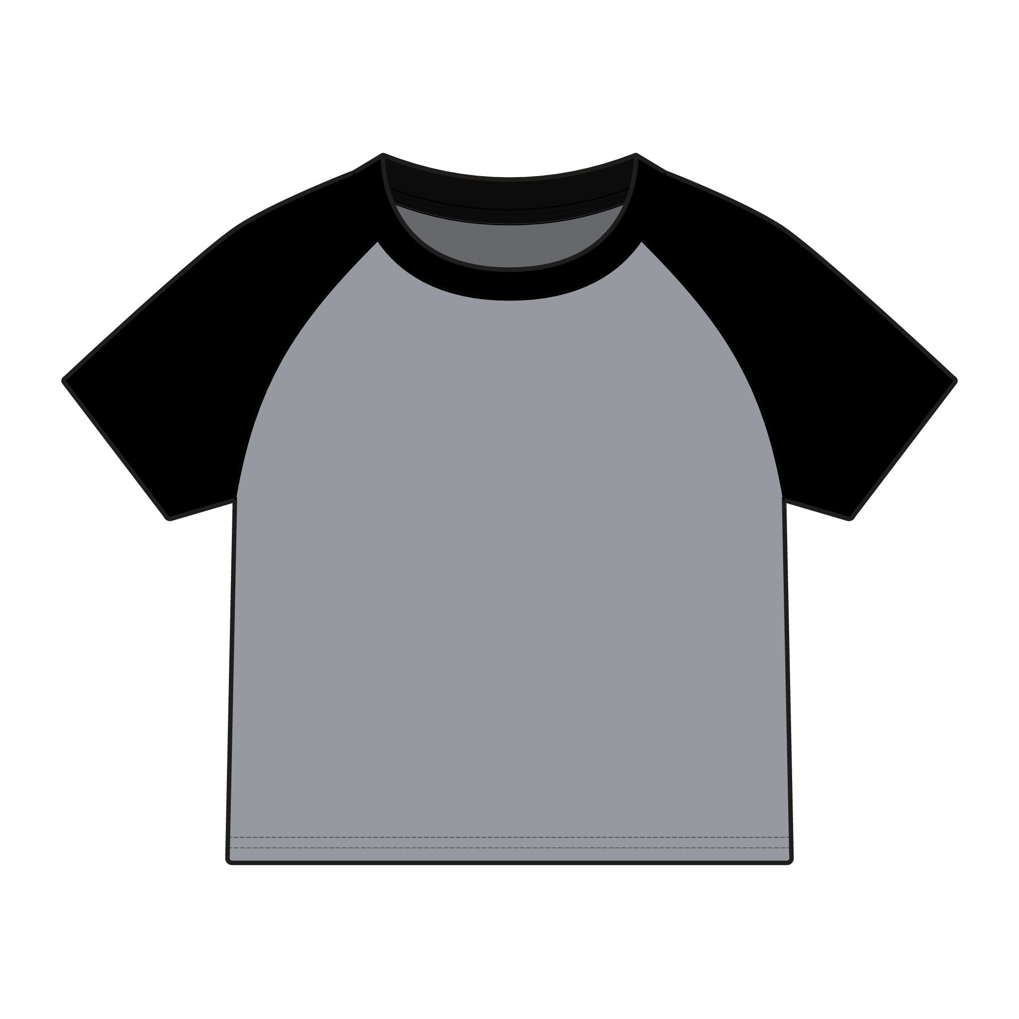 House of Reumar Raglan Tee — Women's Micro Rib Baby Tee