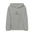 Kids Embroidered Hoodie — Gold 'R' Monogram Crewneck