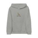 Kids Embroidered Hoodie — Gold 'R' Monogram Crewneck
