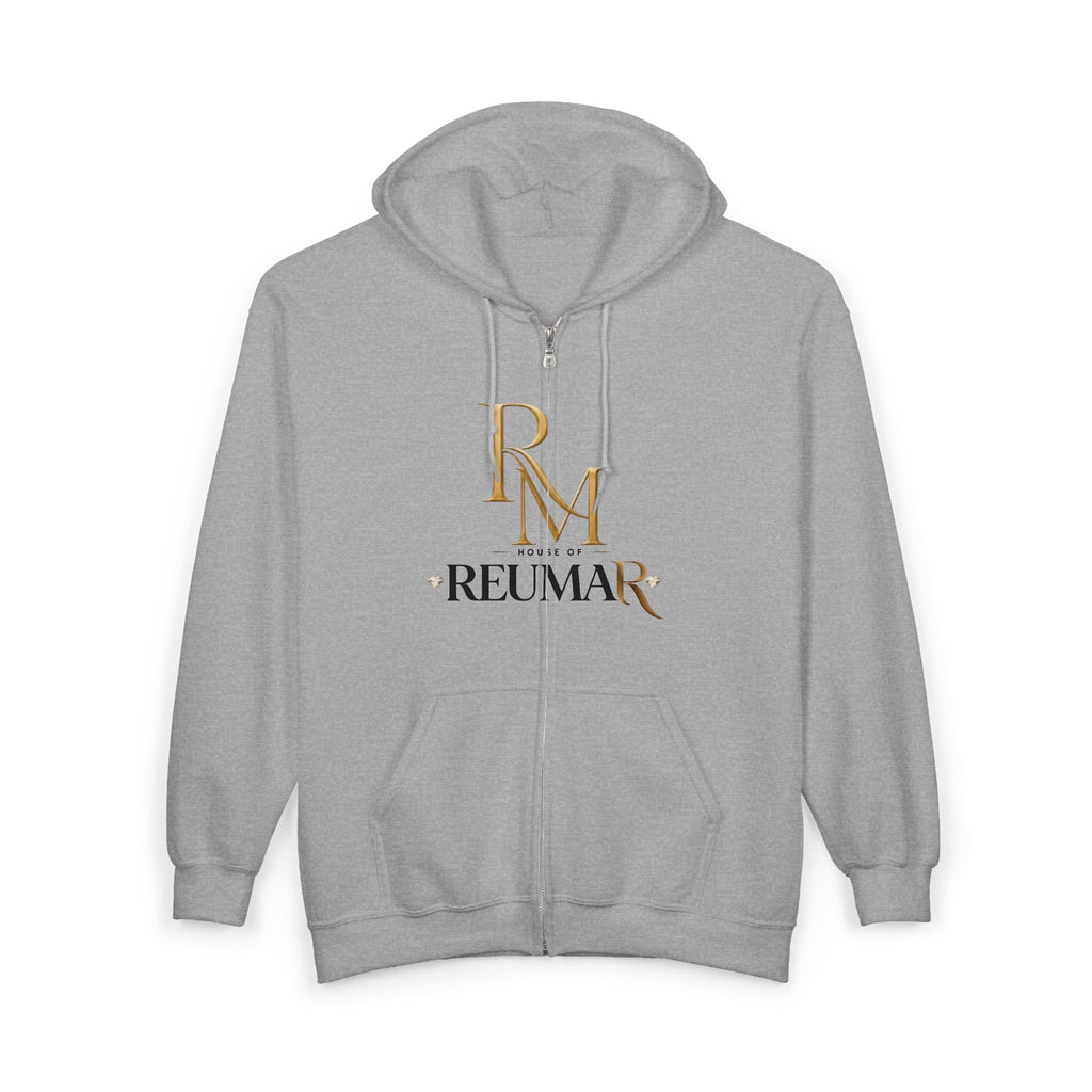 RM Reumar Gold Monogram Zip Hoodie