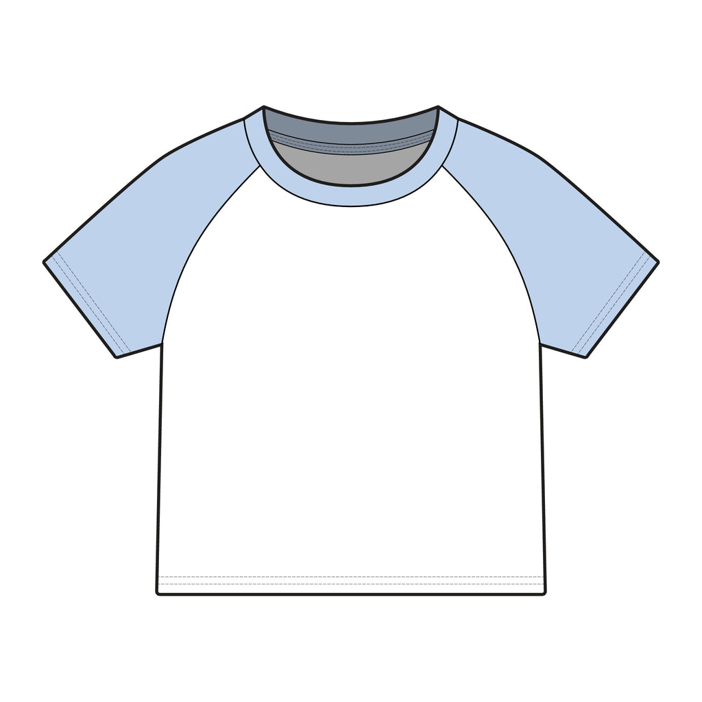 House of Reumar Raglan Tee — Women's Micro Rib Baby Tee