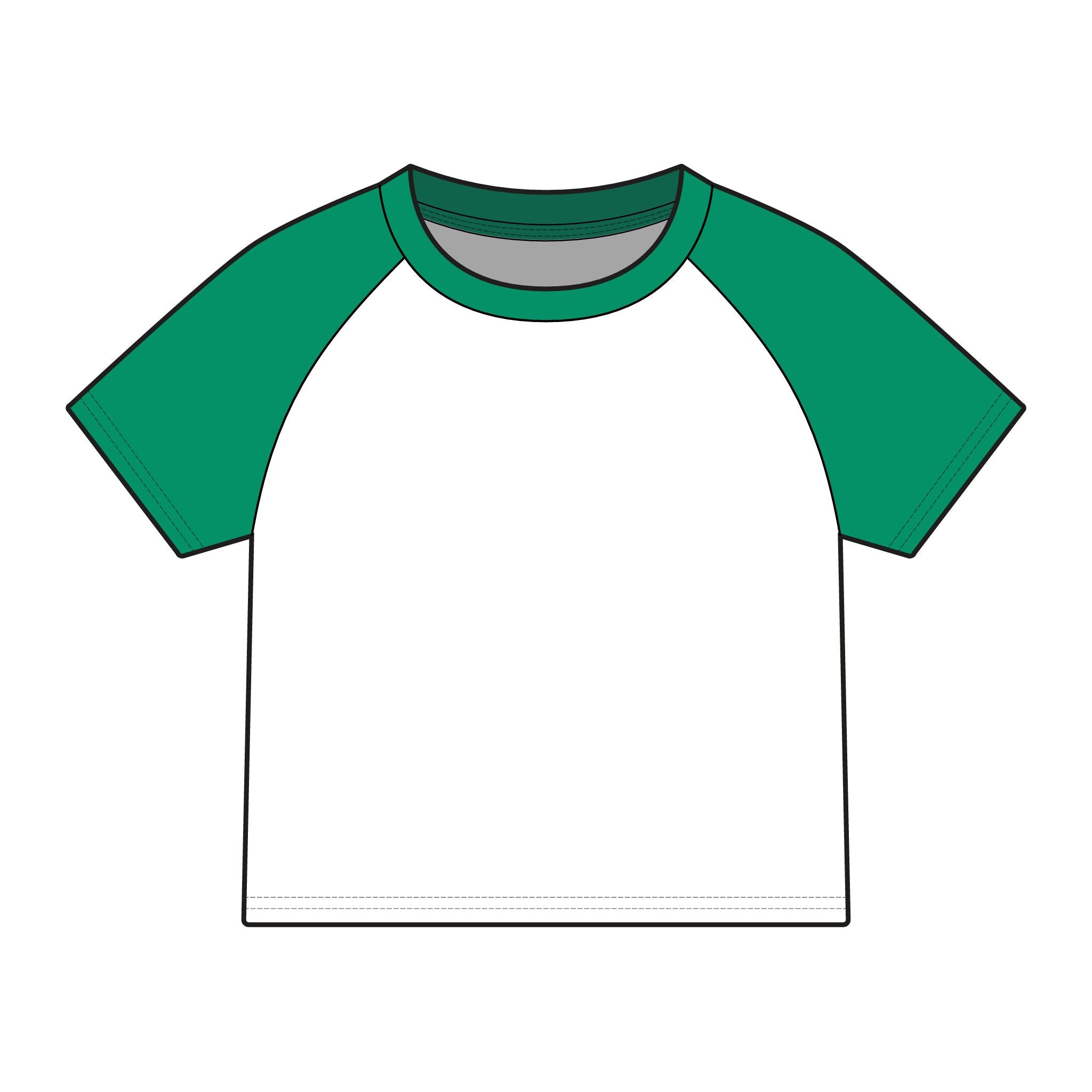 House of Reumar Raglan Tee — Women's Micro Rib Baby Tee