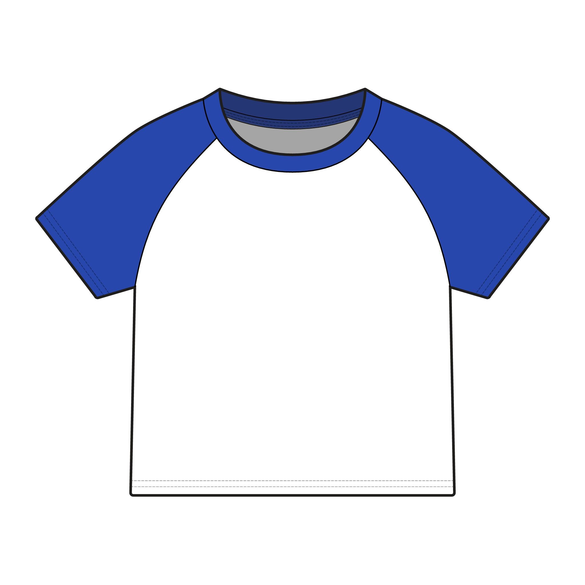 House of Reumar Raglan Tee — Women's Micro Rib Baby Tee