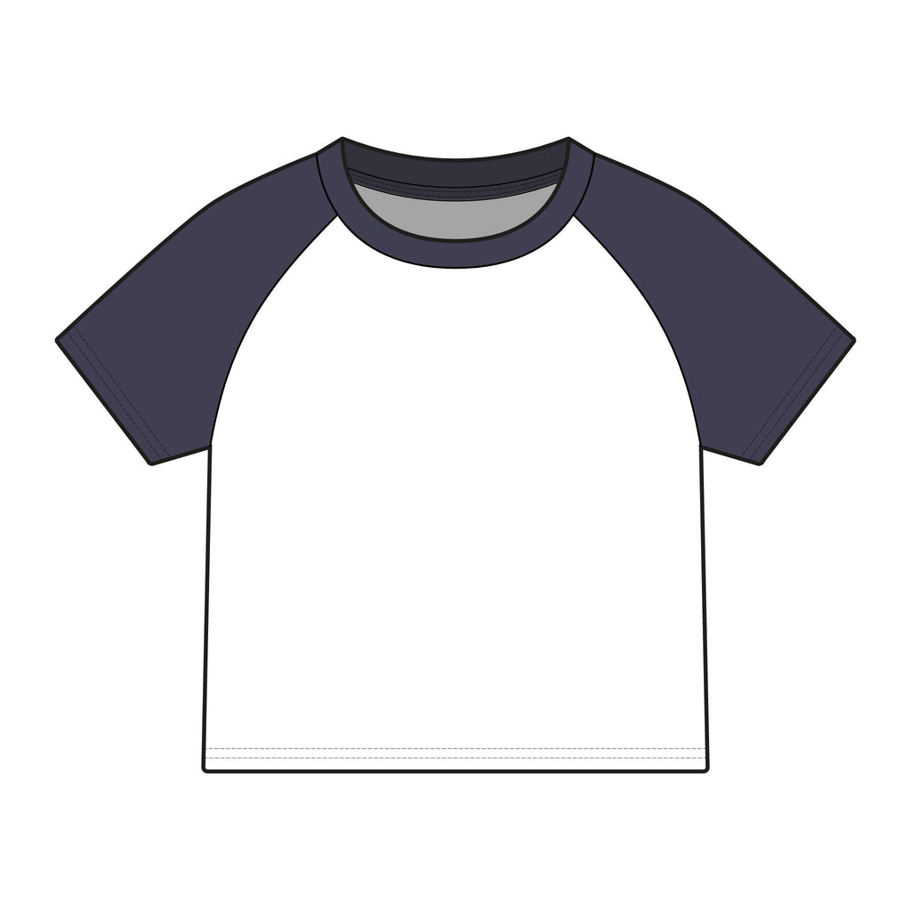 House of Reumar Raglan Tee — Women's Micro Rib Baby Tee