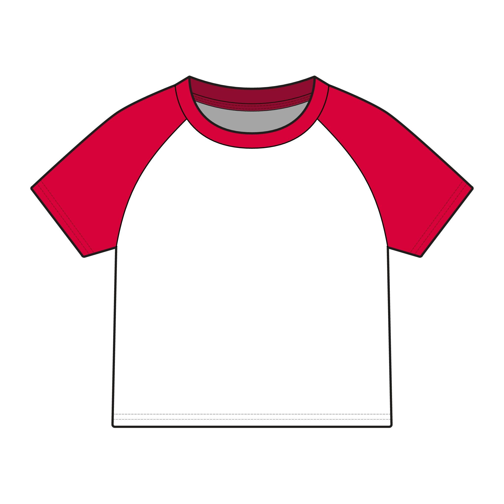 House of Reumar Raglan Tee — Women's Micro Rib Baby Tee