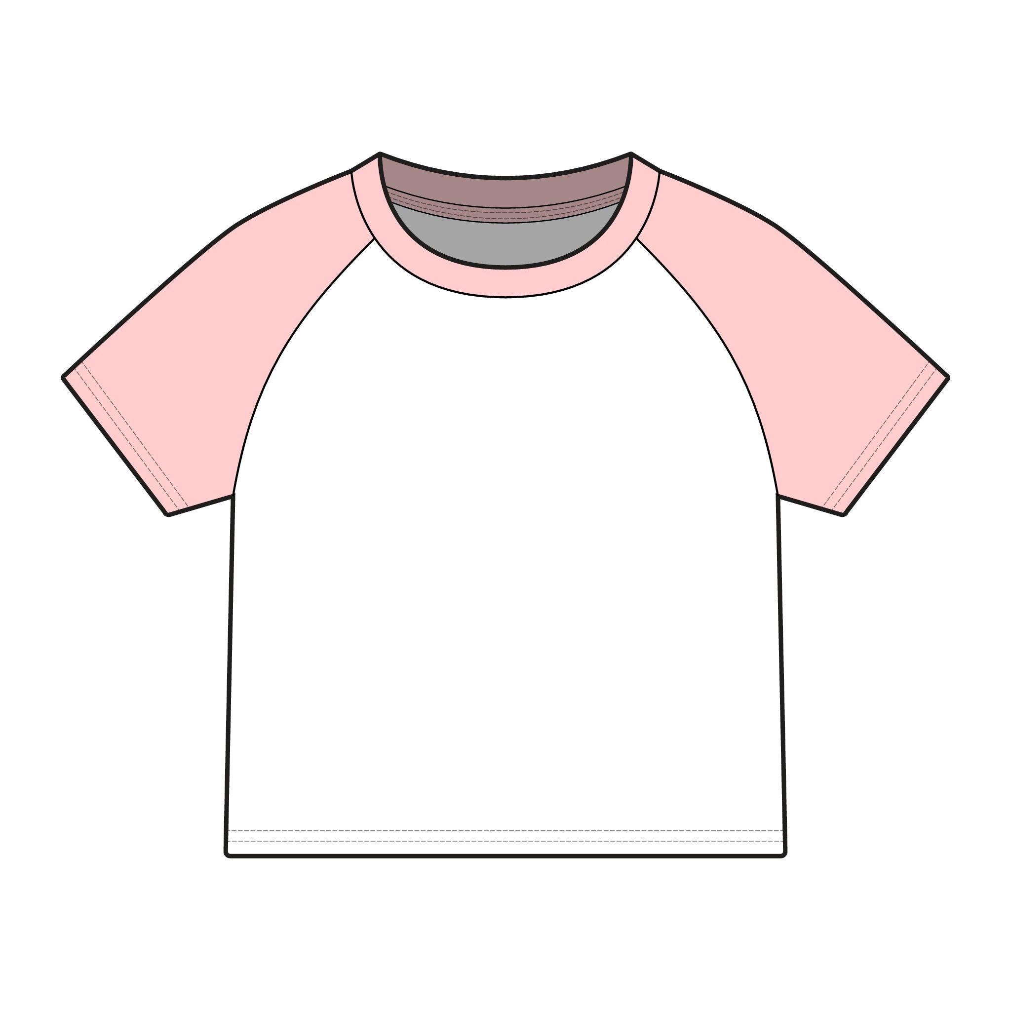 House of Reumar Raglan Tee — Women's Micro Rib Baby Tee