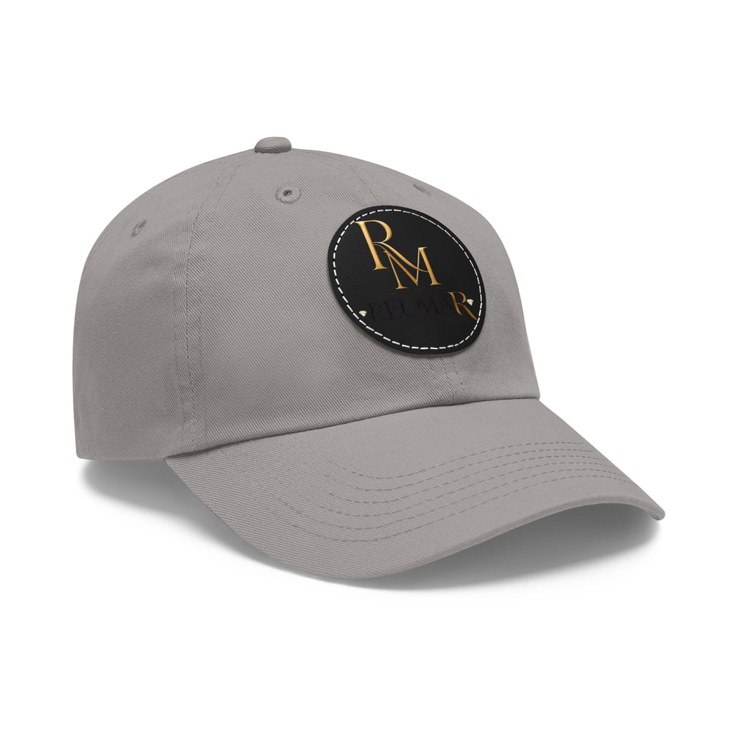 Leather Patch Dad Hat — Embossed RM REUMAN Logo Baseball Cap
