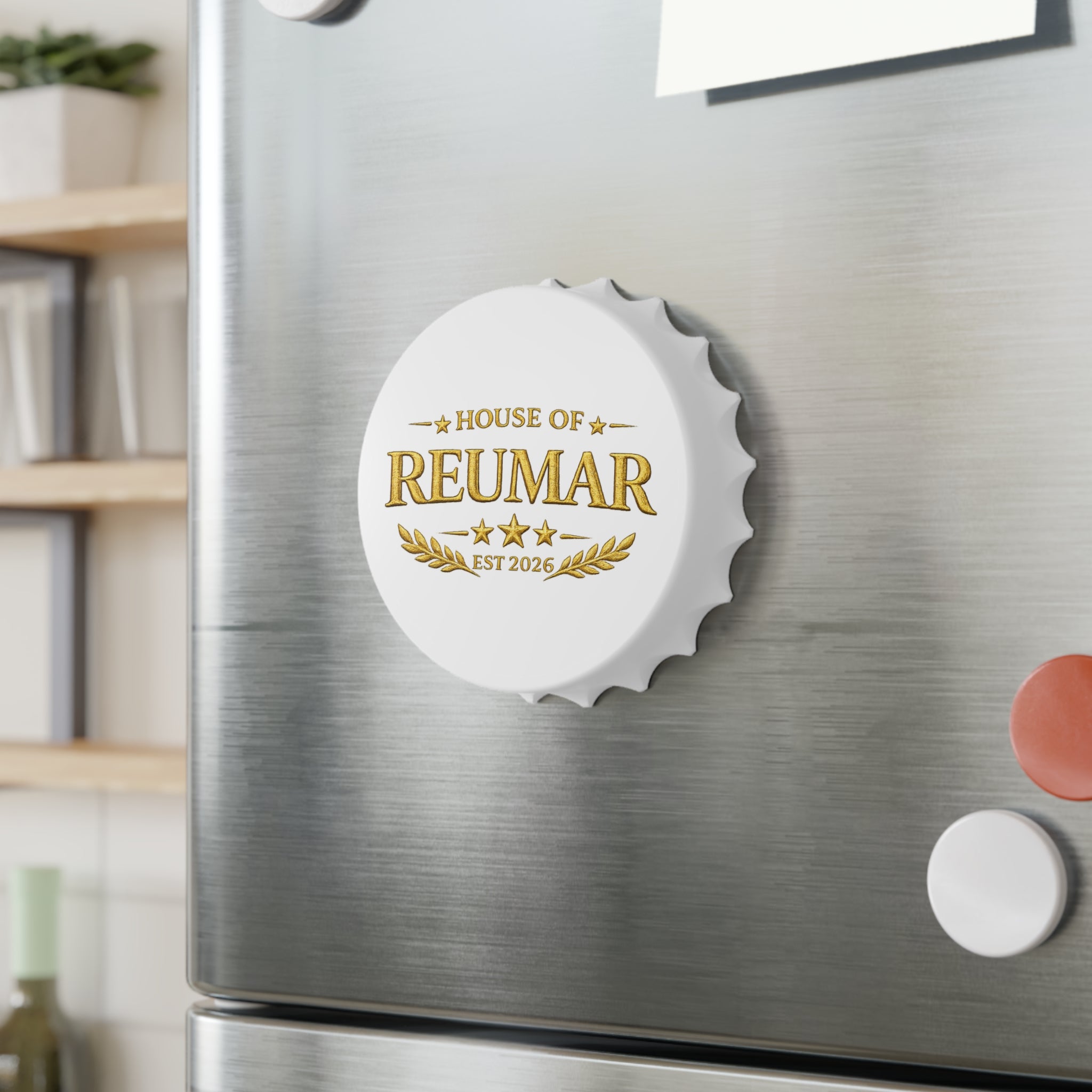 Bottle Opener — House of Reumar Gold Crest, Est. 2026