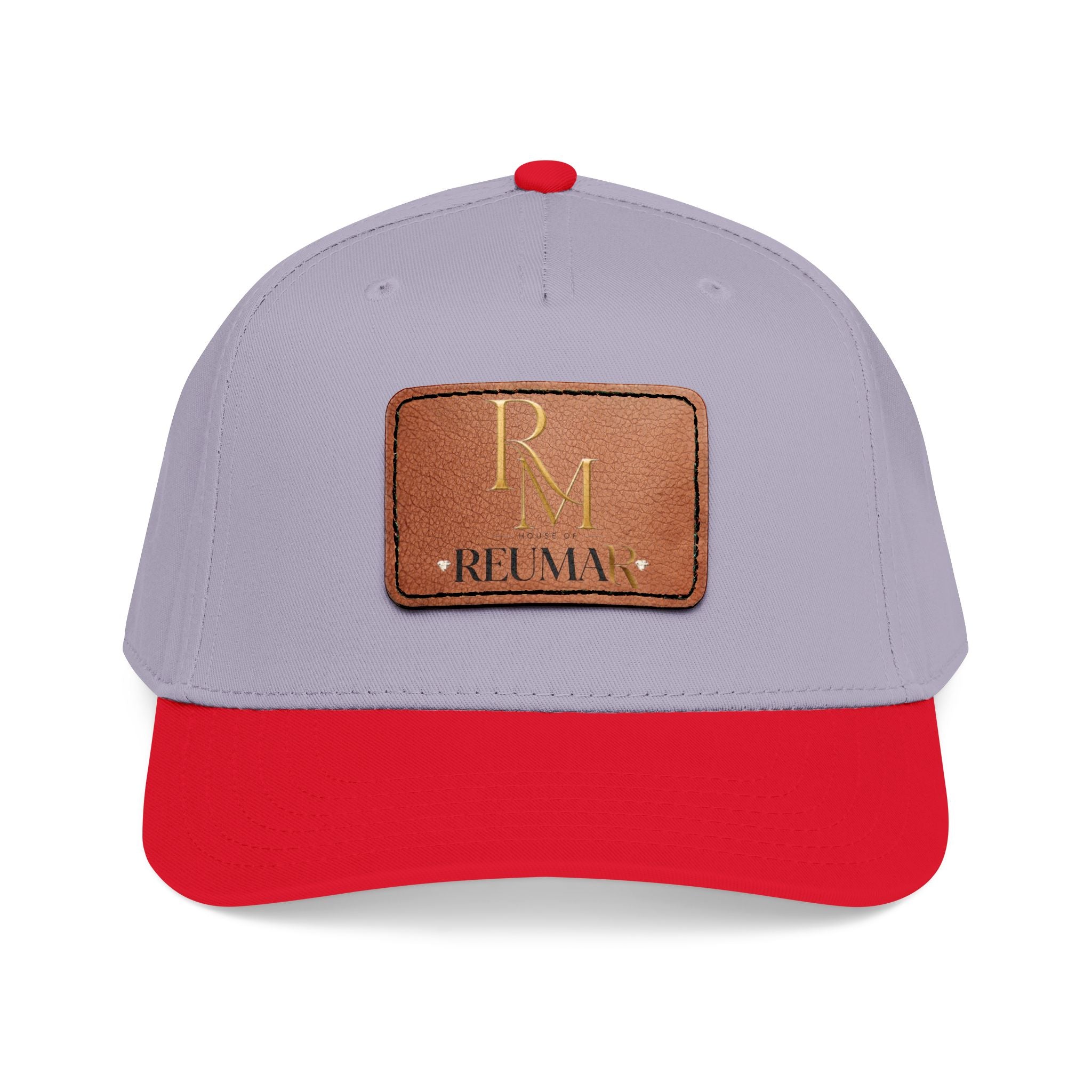 Leather Patch Baseball Cap - Monogram RM Reumay