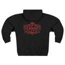 Endless Love Zip Hoodie - Romantic Crown Graphic Couples Pullover