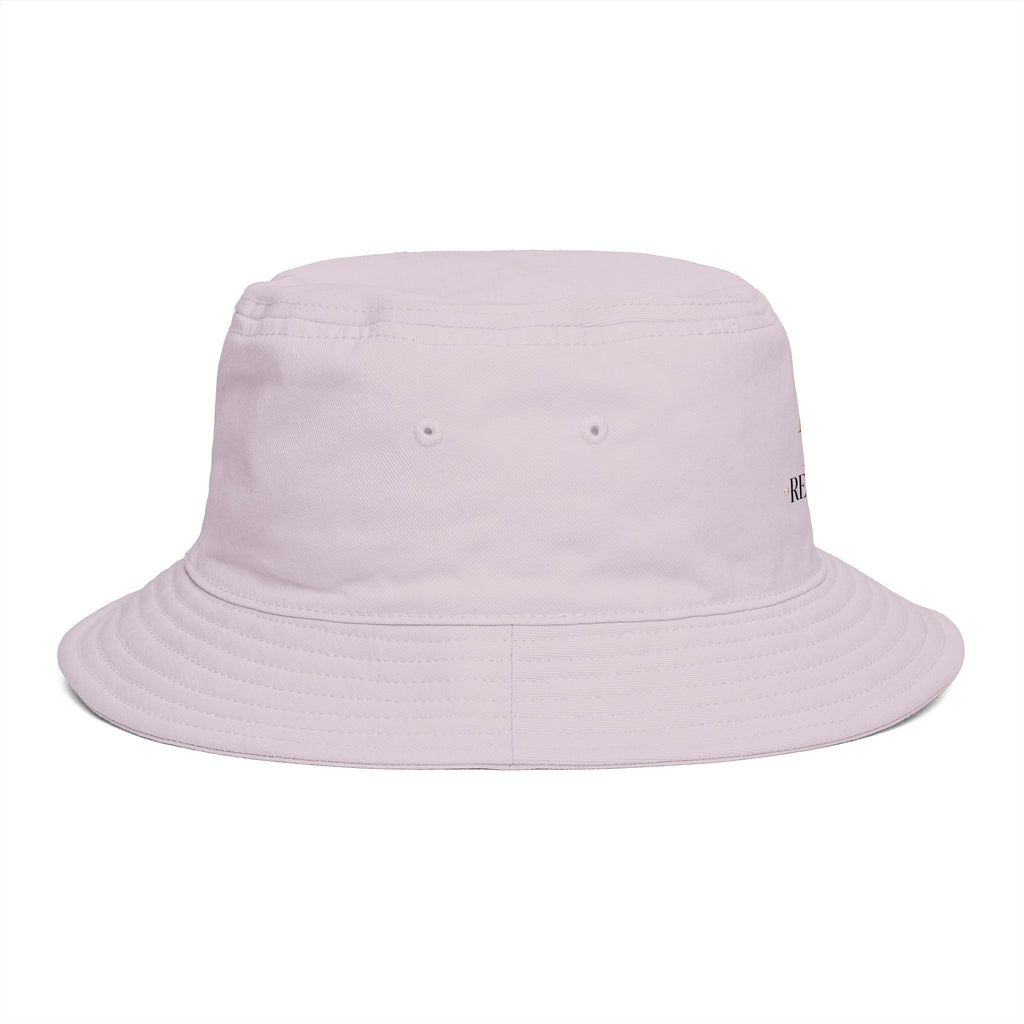Bucket Hat — RM Reimay Gold Monogram Embroidered Logo