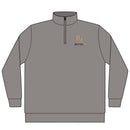 Quarter-Zip Pullover — 'RM House of Reumar' Gold Logo Pigment-Dyed Sweatshirt