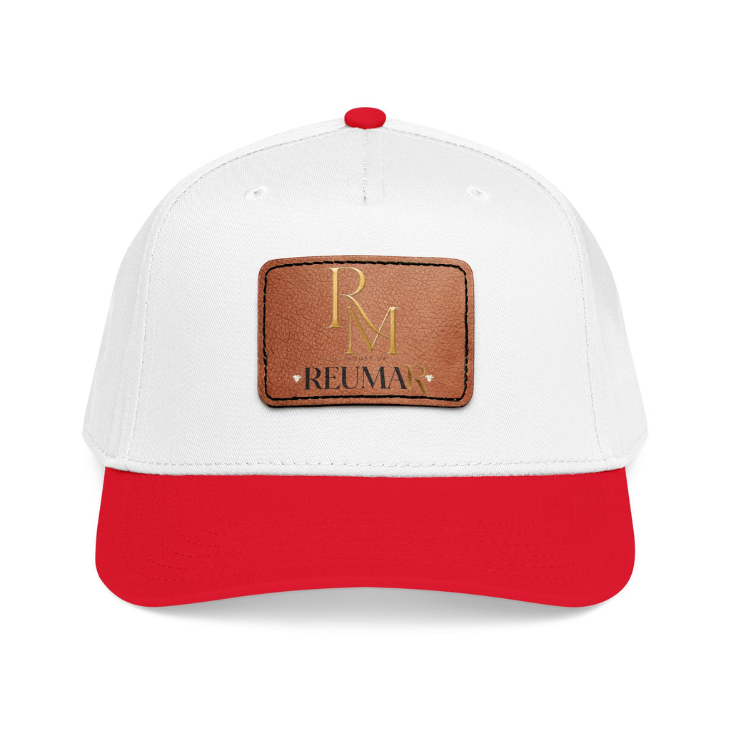 Leather Patch Baseball Cap - Monogram RM Reumay