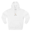 Minimalist Gold Monogram Hoodie — 'RM' Chest Logo Fleece Pullover