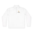 Quarter-Zip Pullover — Gold 'RM Reumar' Logo Embroidered Sweatshirt