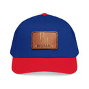Leather Patch Baseball Cap - Monogram RM Reumay