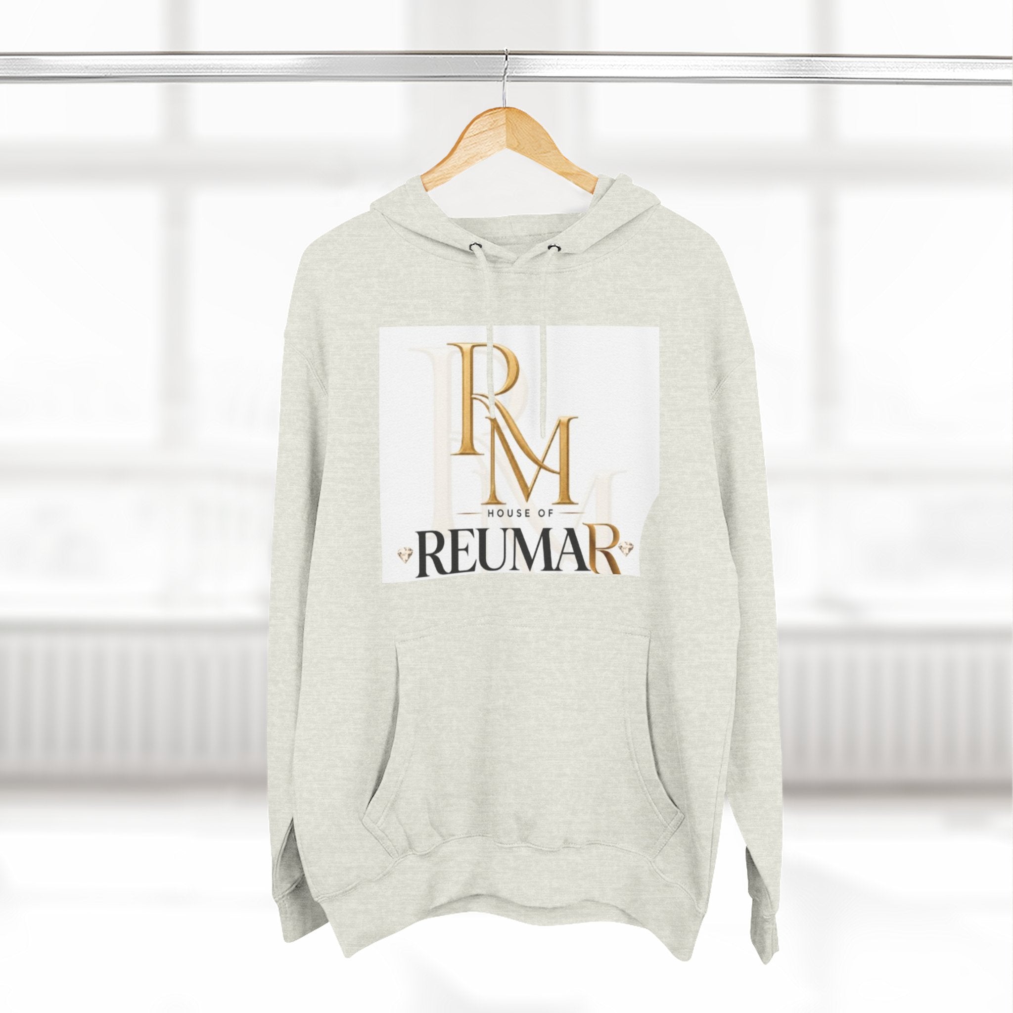 Art Lover Boutique Fleece Hoodie – 'House of Reumar' Designer Logo Pullover