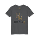 Youth Tee - Reumar Gold Monogram Front & 'art lover boutique' Back
