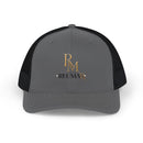 Reumar Gold Monogram Trucker Cap
