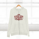 Endless Love Zip Hoodie - Romantic Crown Graphic Couples Pullover