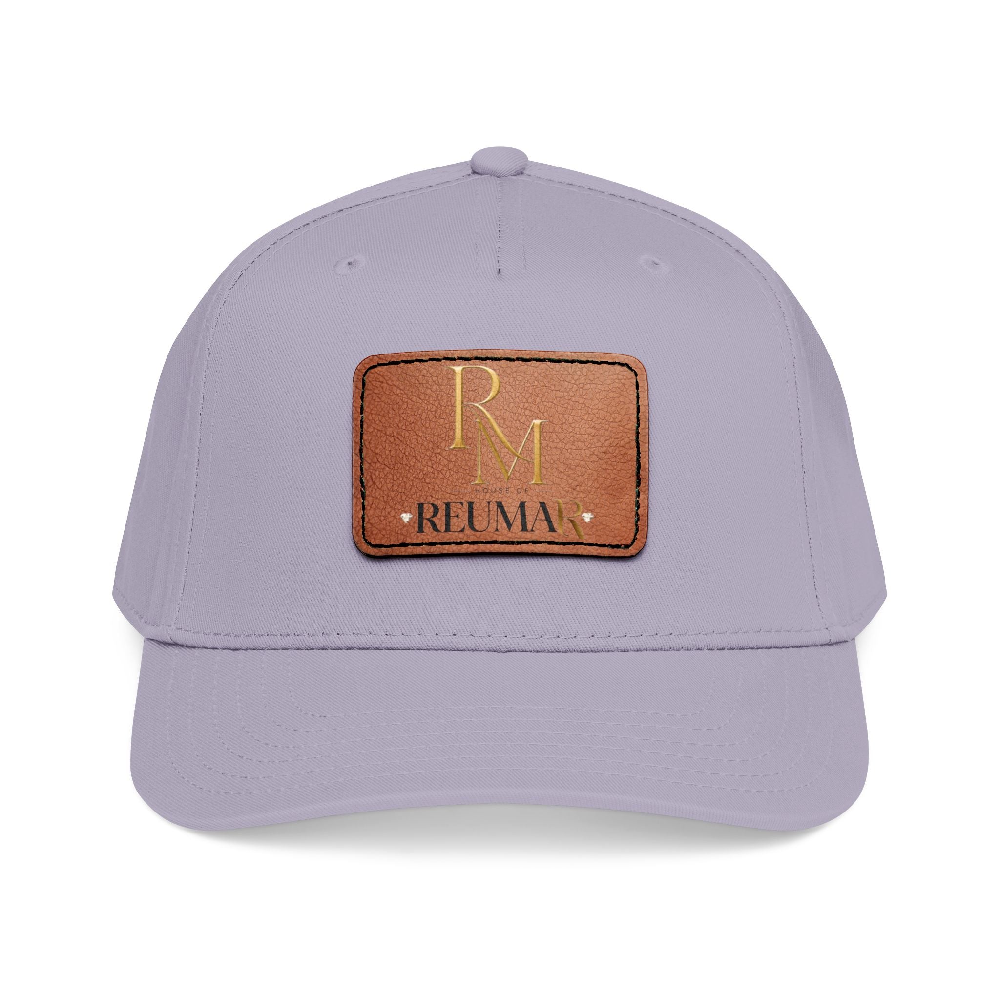 Leather Patch Baseball Cap - Monogram RM Reumay