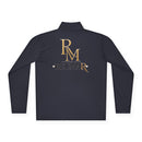 Quarter-Zip Pullover — Gold 'RM Reumar' Logo Embroidered Sweatshirt