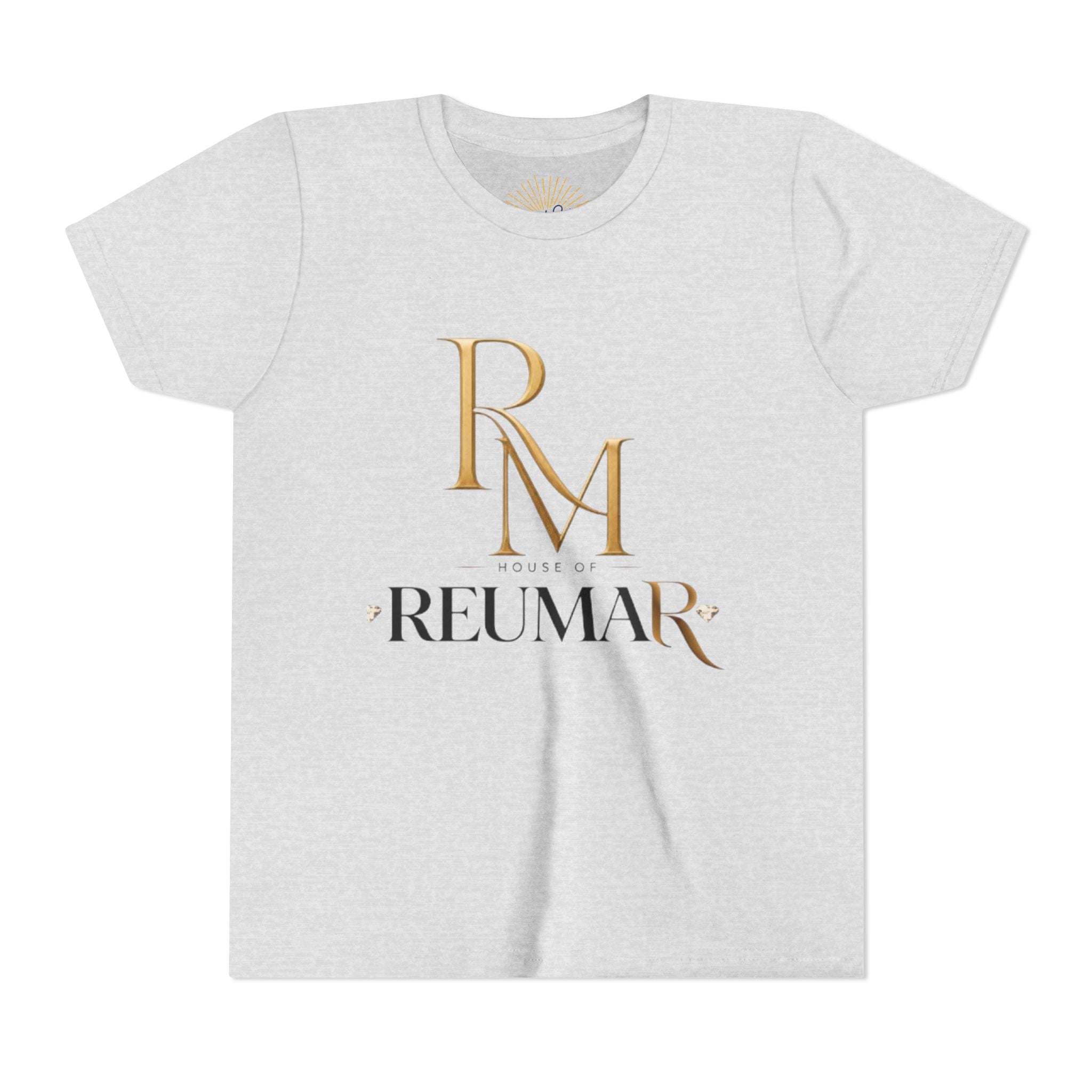 Youth Tee - Reumar Gold Monogram Front & 'art lover boutique' Back
