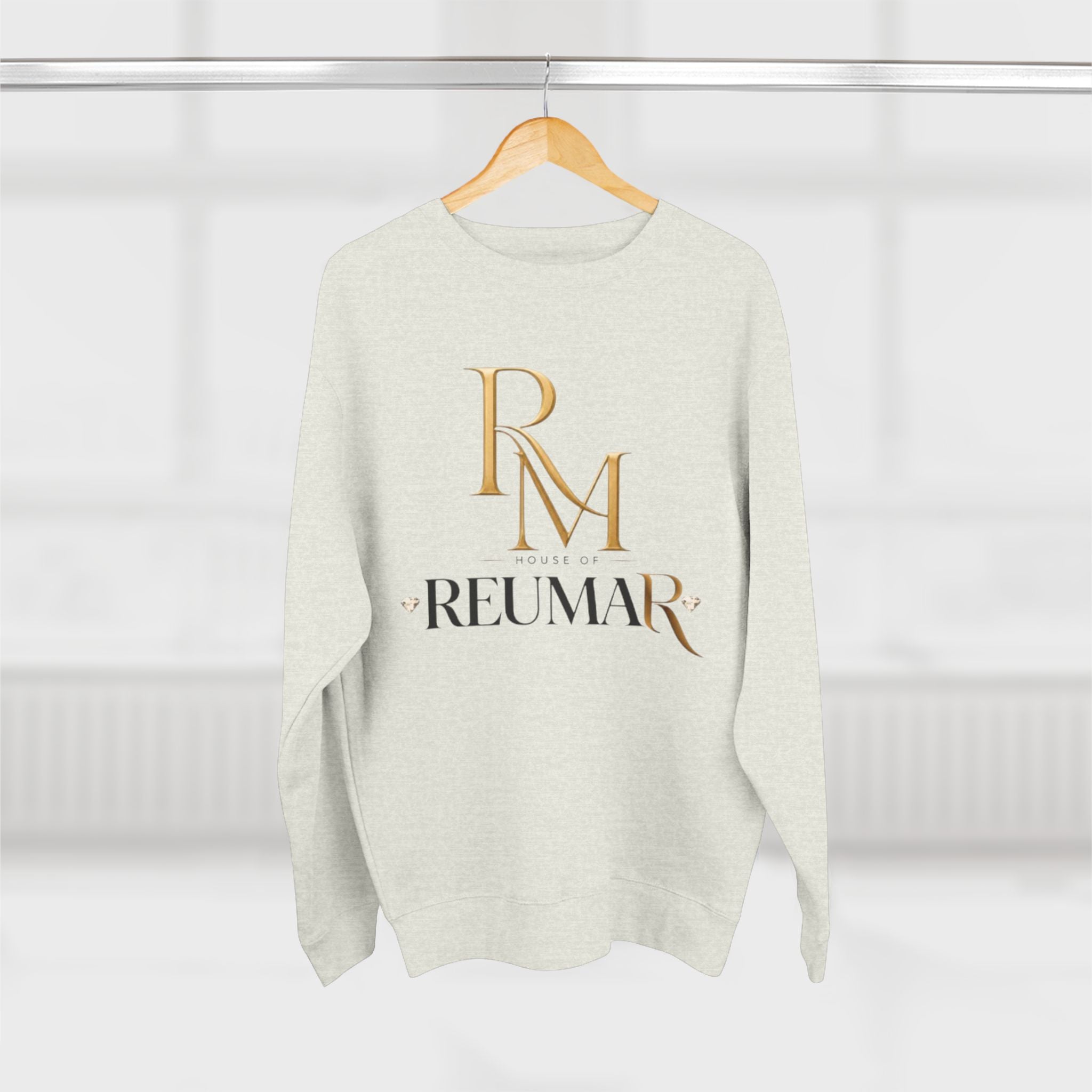 Progress Over Perfection Crewneck Sweatshirt — Reumar Monogram Casual Pullover