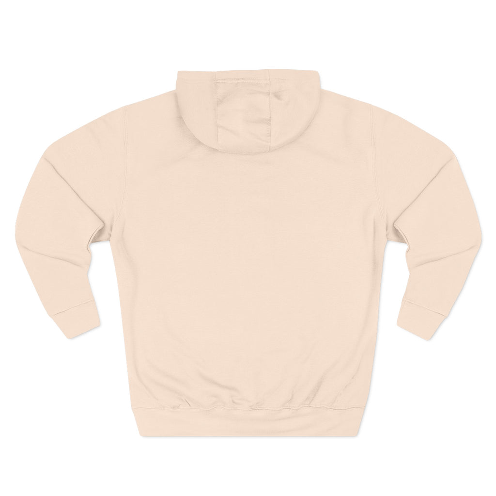 Minimalist Gold Monogram Hoodie — 'RM' Chest Logo Fleece Pullover