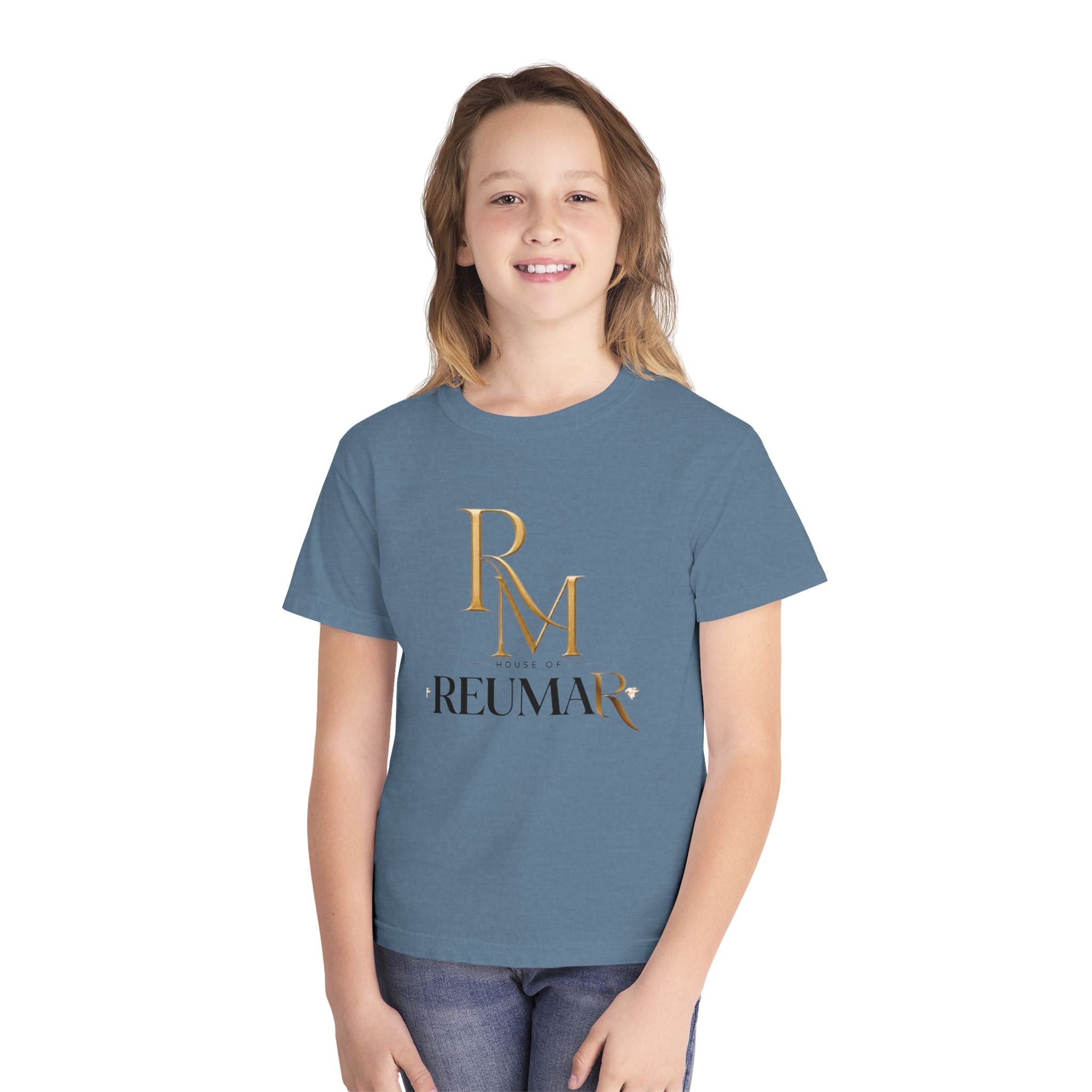 Youth Tee — Reumar Logo Front & "Thank You" Sunburst Back