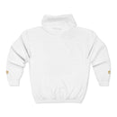 Gold Monogram RM Full-Zip Hoodie — Minimal Logo Zip Jacket