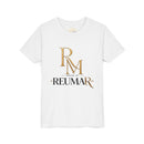 Youth Tee - Reumar Gold Monogram Front & 'art lover boutique' Back