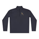 Quarter-Zip Pullover — Gold 'RM Reumar' Logo Embroidered Sweatshirt