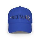 House of Reumar Red Low Profile Baseball Cap — Embroidered Logo Hat