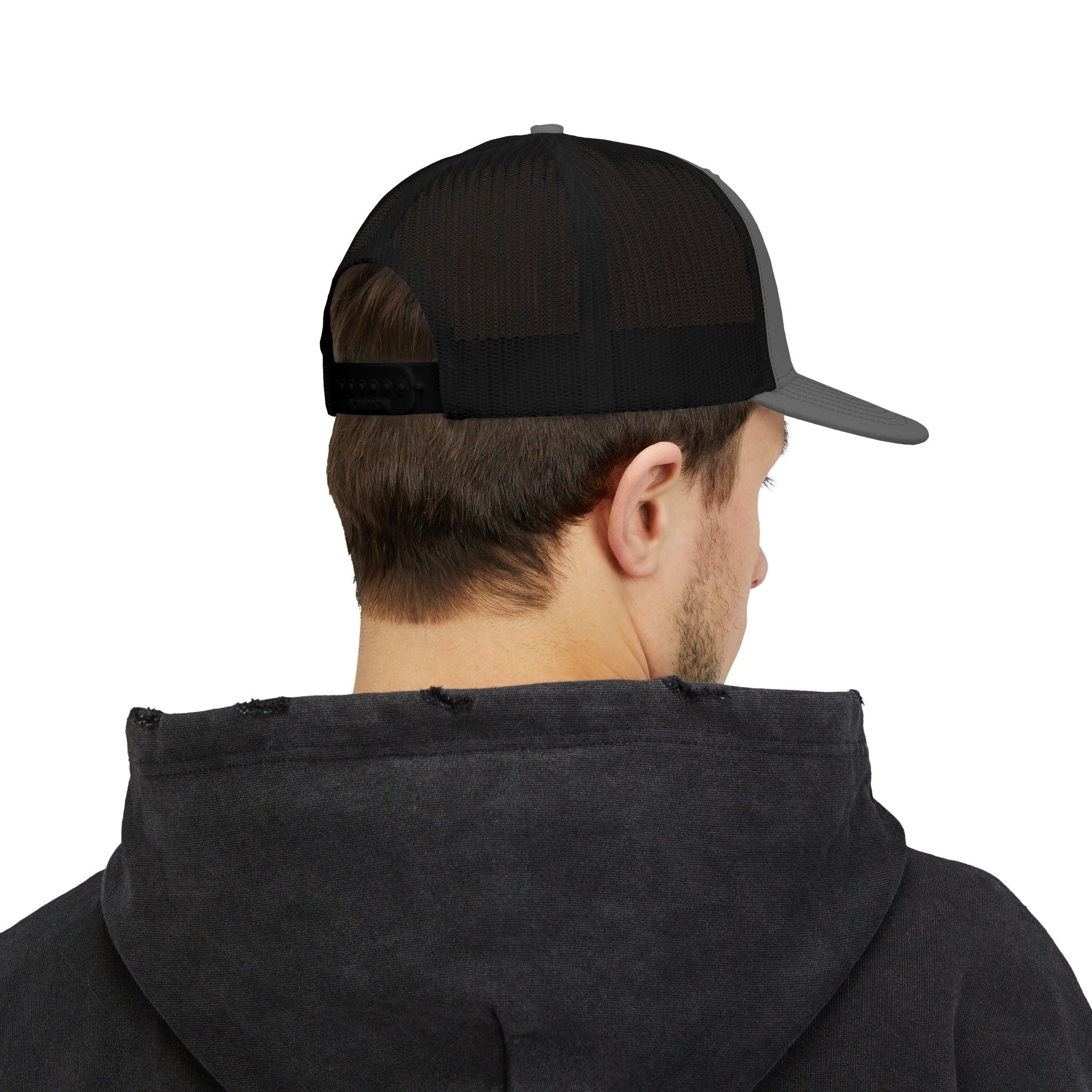 Reumar Gold Monogram Trucker Cap