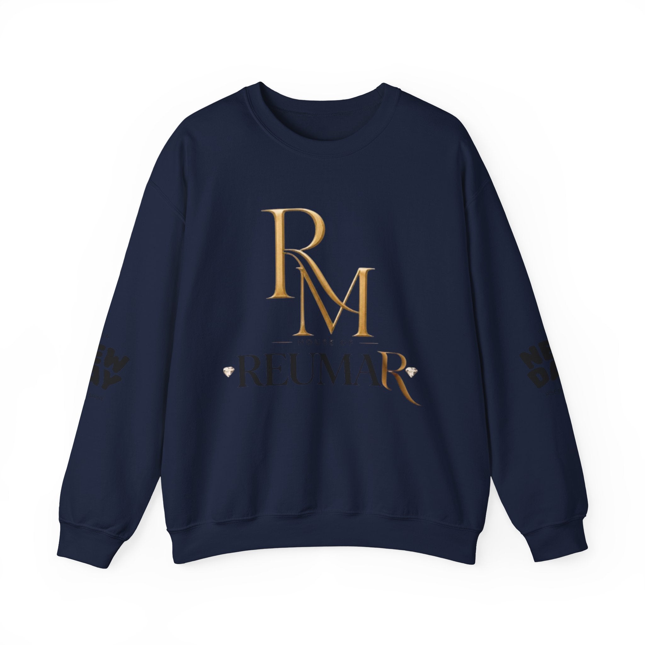 Sarcasm University Crewneck Sweatshirt — REUMAR Logo College-Style Pullover