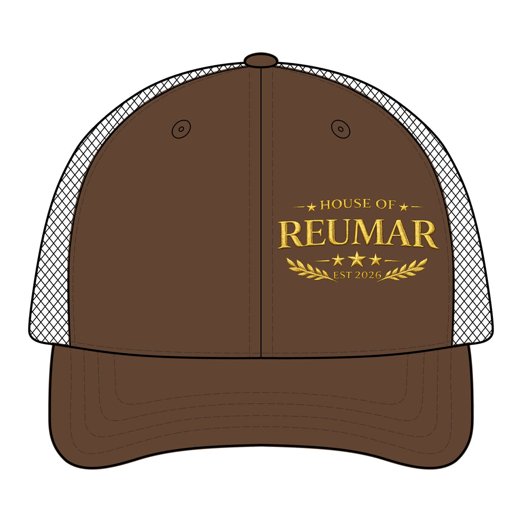 Trucker Hat — "House of Reumar" Embroidered Low Profile Mesh Cap