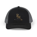 Reumar Gold Monogram Trucker Cap
