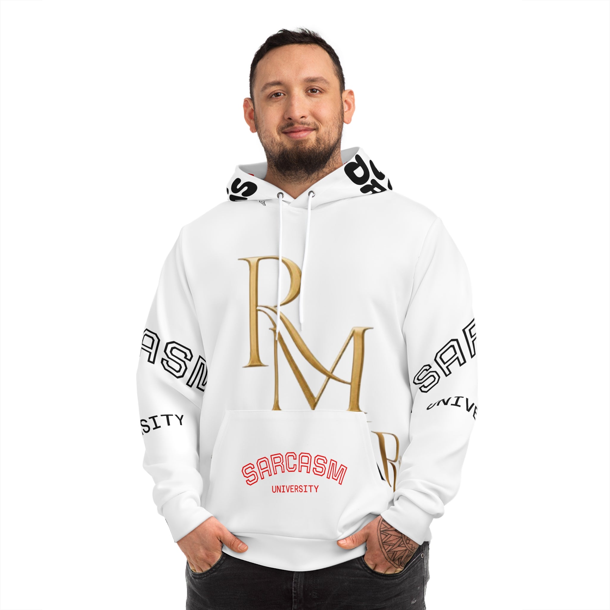 Real Apparel Co. Hoodie — Sarcasm University Graphic Pullover