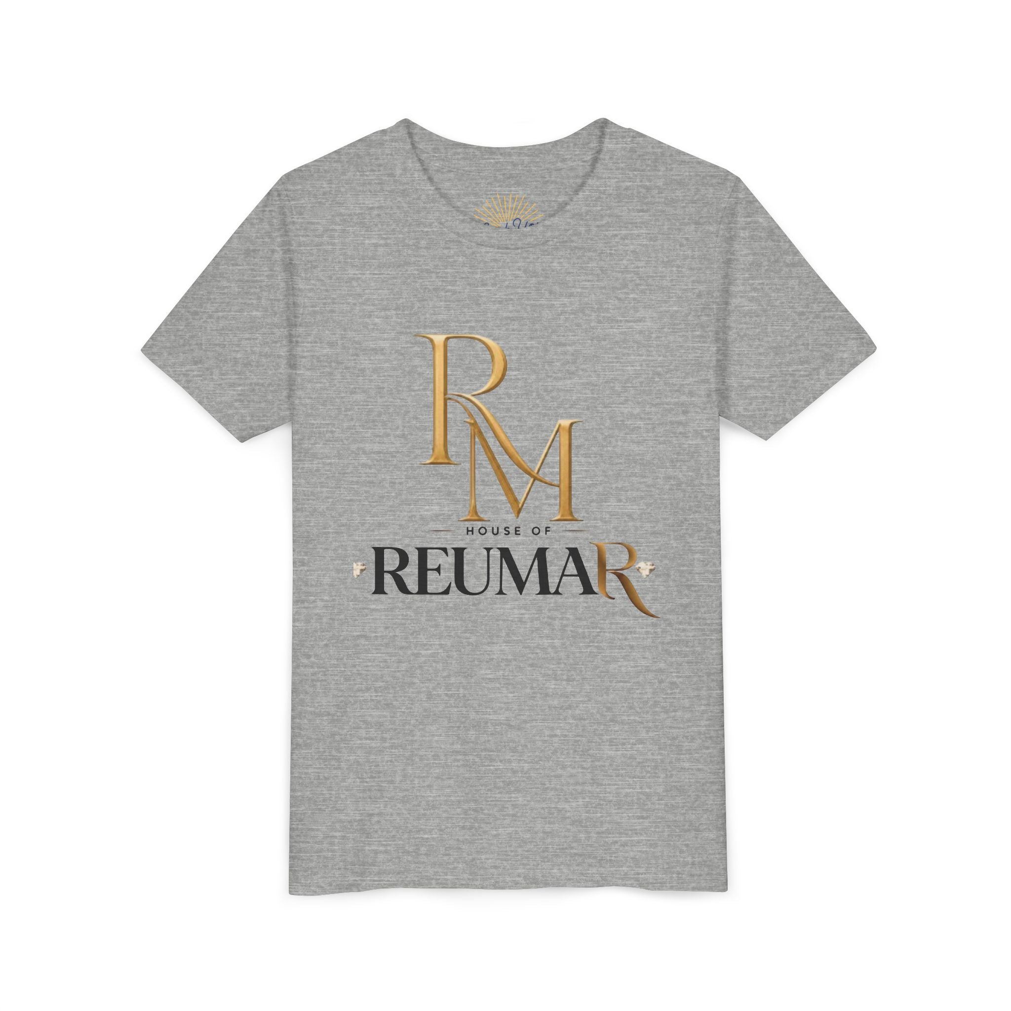 Youth Tee - Reumar Gold Monogram Front & 'art lover boutique' Back
