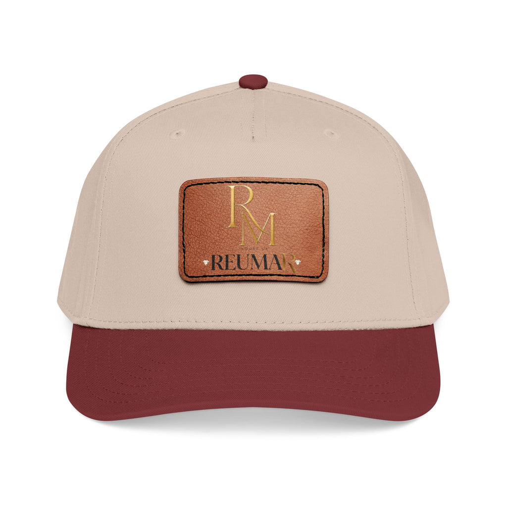 Leather Patch Baseball Cap - Monogram RM Reumay