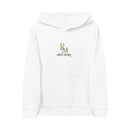 Kids Embroidered Hoodie — Gold 'R' Monogram Crewneck
