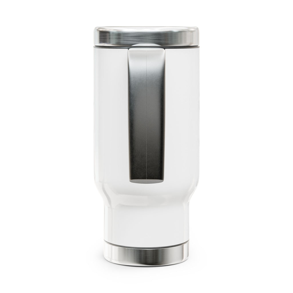Endless Love 14oz Stainless Steel Travel Mug with Handle – Romantic Valentine’s Coffee Tumbler